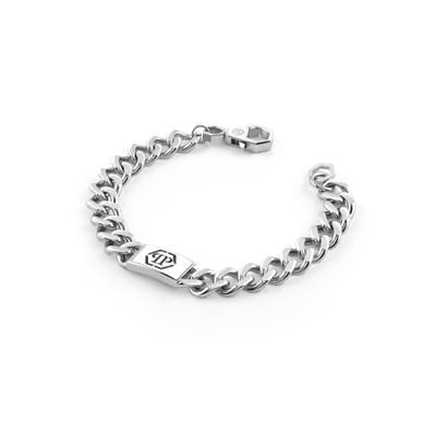 Armkette PHILIPP PLEIN "Armband" Gr. S, 1ss, stainlesssteel, Armbänder, Herren, S, Armkette
