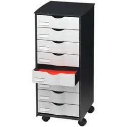 Paperflow Sortierstation mit Rollen schwarz