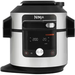 Ninja OL750EU Foodi MAX 14-in-1 Multikocher, Dampfgarer + Reiskocher, Schwarz, Silber