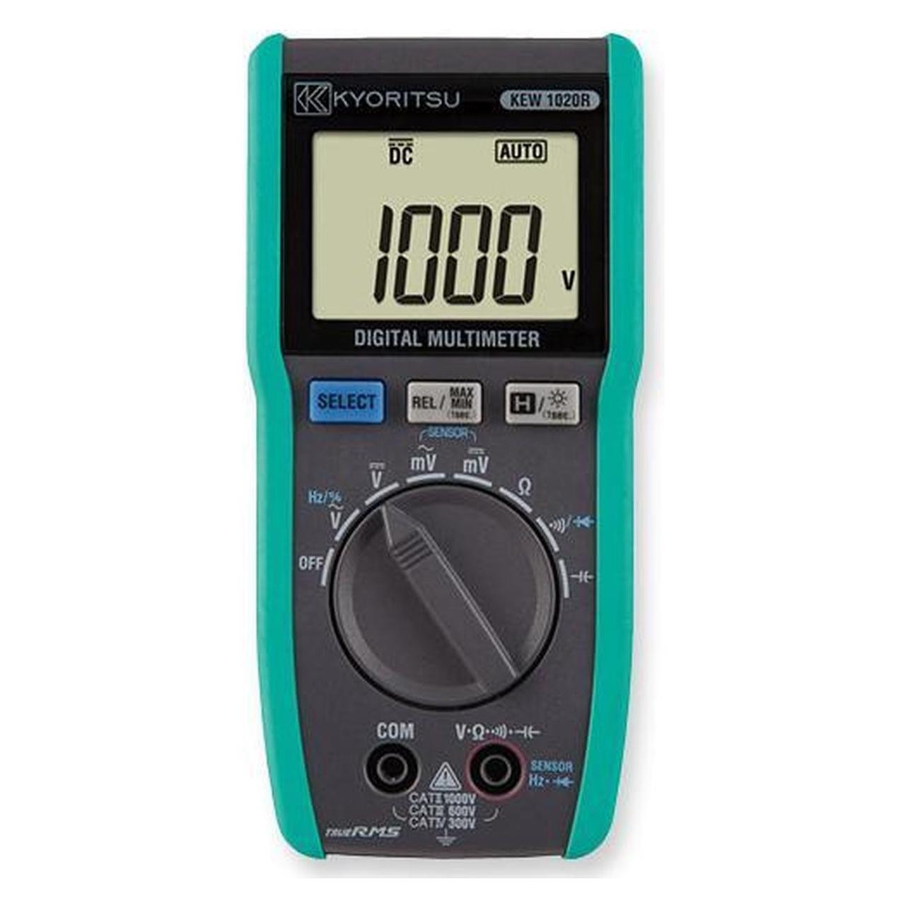 Kyoritsu 01020R080A Digitales TRMS-Multimeter, 1000VAC/DC, 200A AC (CAT II 1000V, CAT III 600V, CAT IV 300V, Hand-Multimeter) (30481317)