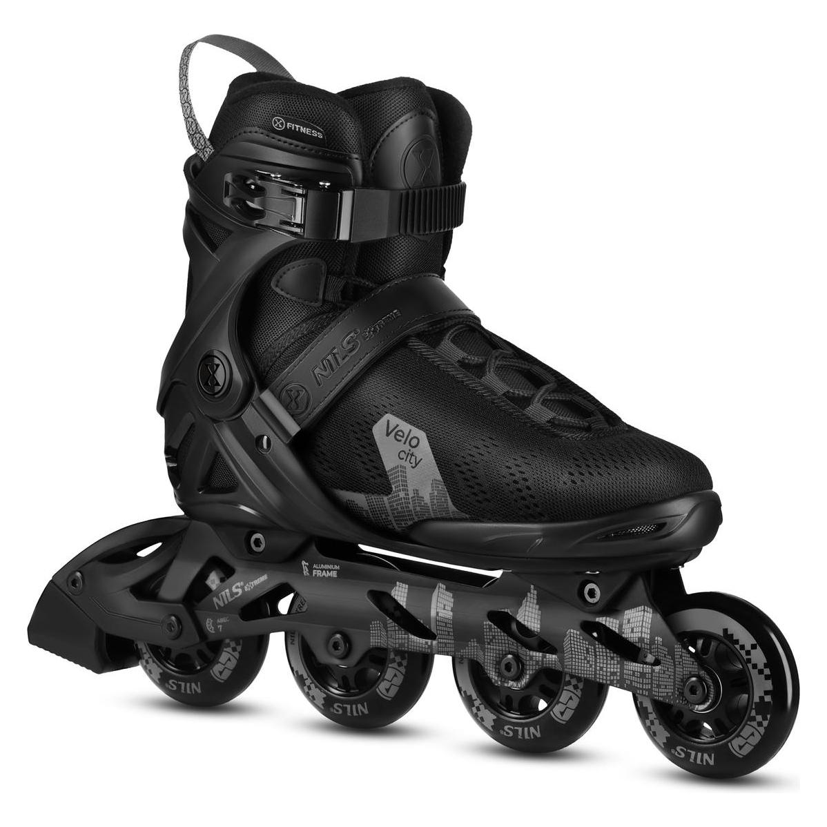 Nils Rolki Extreme Łyżworolki rolki łożyska ABEC-7 kółka 80mm Velo City rozmiar 41 (41) (16-10-113)