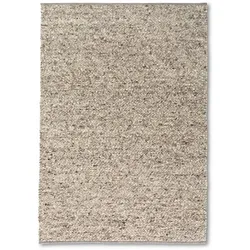 TISCA Webteppich Lagan 70 x 140 cm Schurwolle Beige