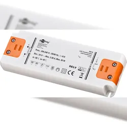 Goobay 30618 LED-Trafo 24 V (DC)/50 W, 50 W - 24 V DC für LEDs bis 50 W Gesamtlast