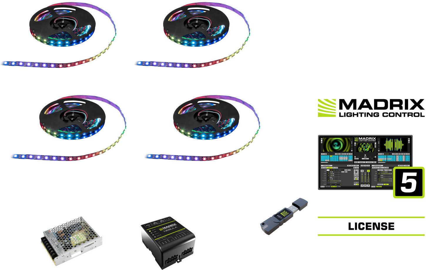 EuroLite Set Pixel Strip Rgb Inkl. Madrix Start