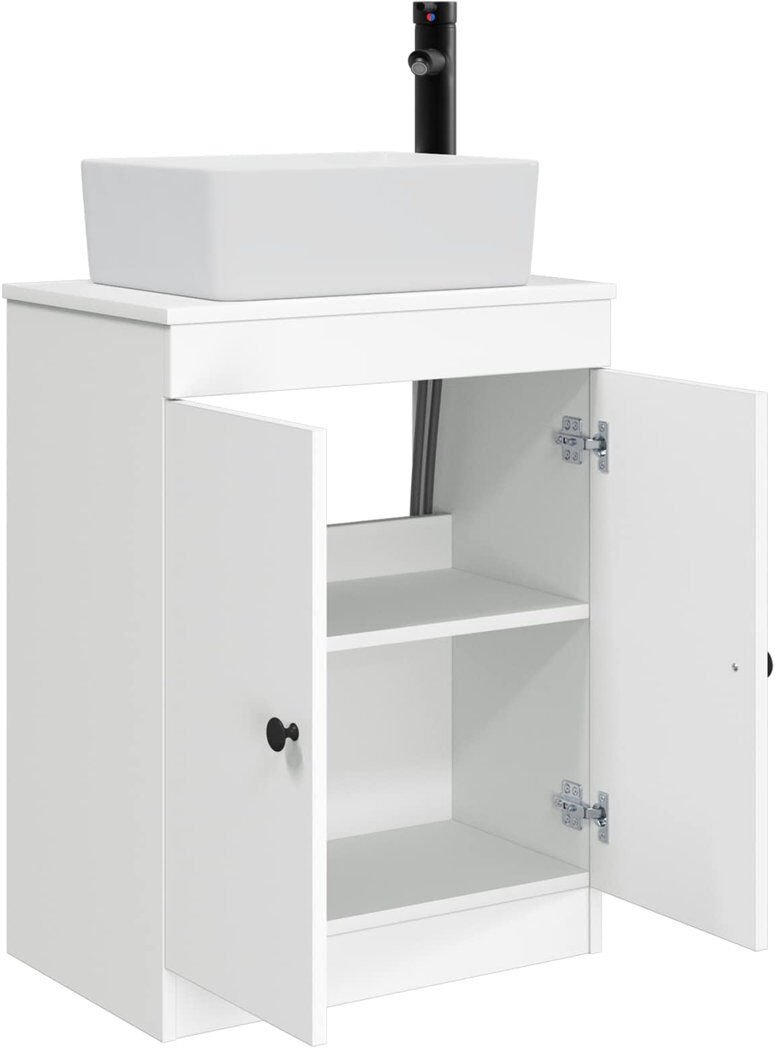 Ebern Designs 540 mm Bathroom Vanity White
