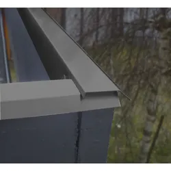 Blendenabdeckung für Gartenhäuser anthrazit (1 Stück, Typ 1b bis 30 mm Breite)