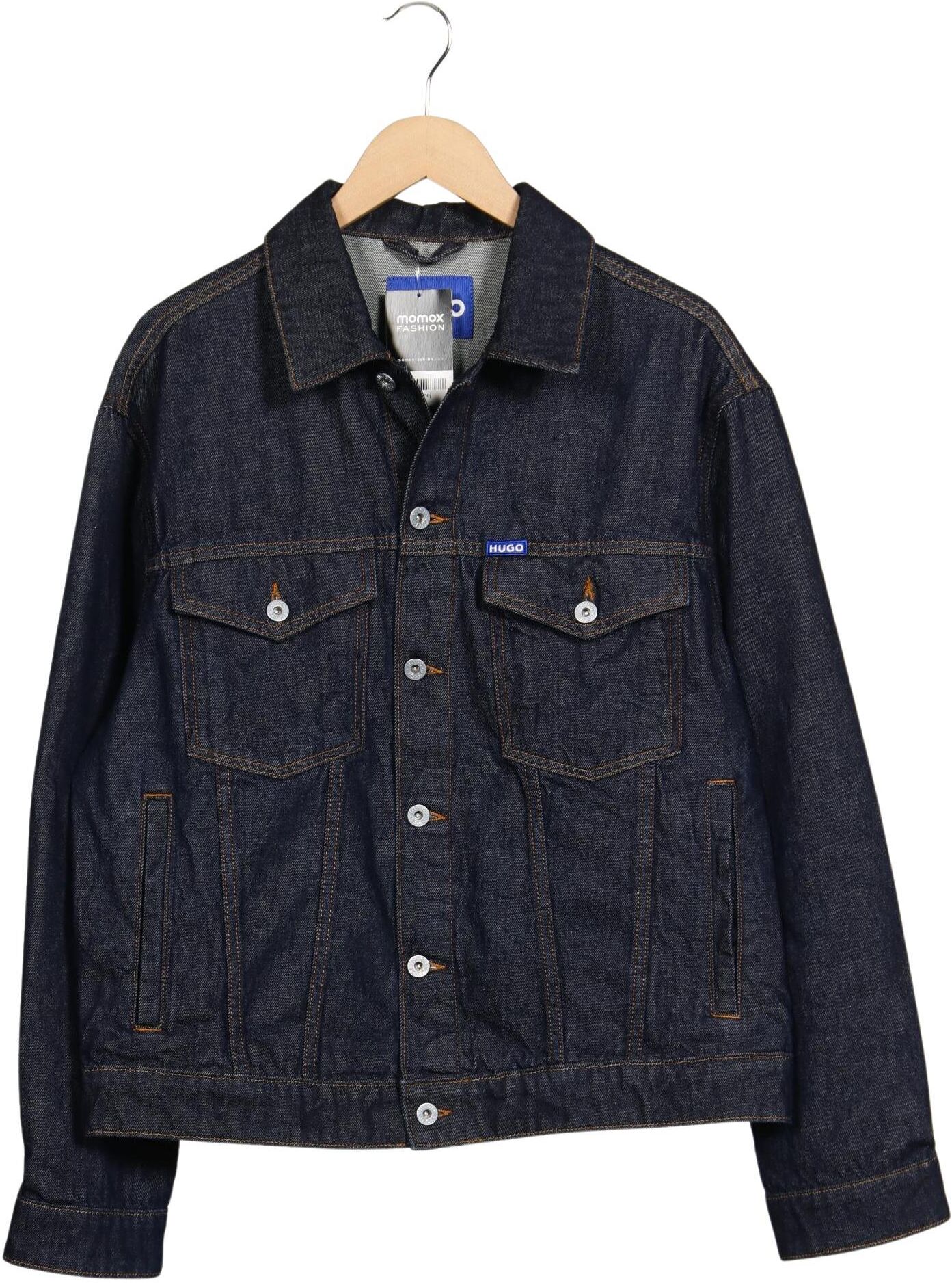 Hugo by Hugo Boss Herren Jacke, Marineblau, Gr. M, Baumwolle - Second Hand