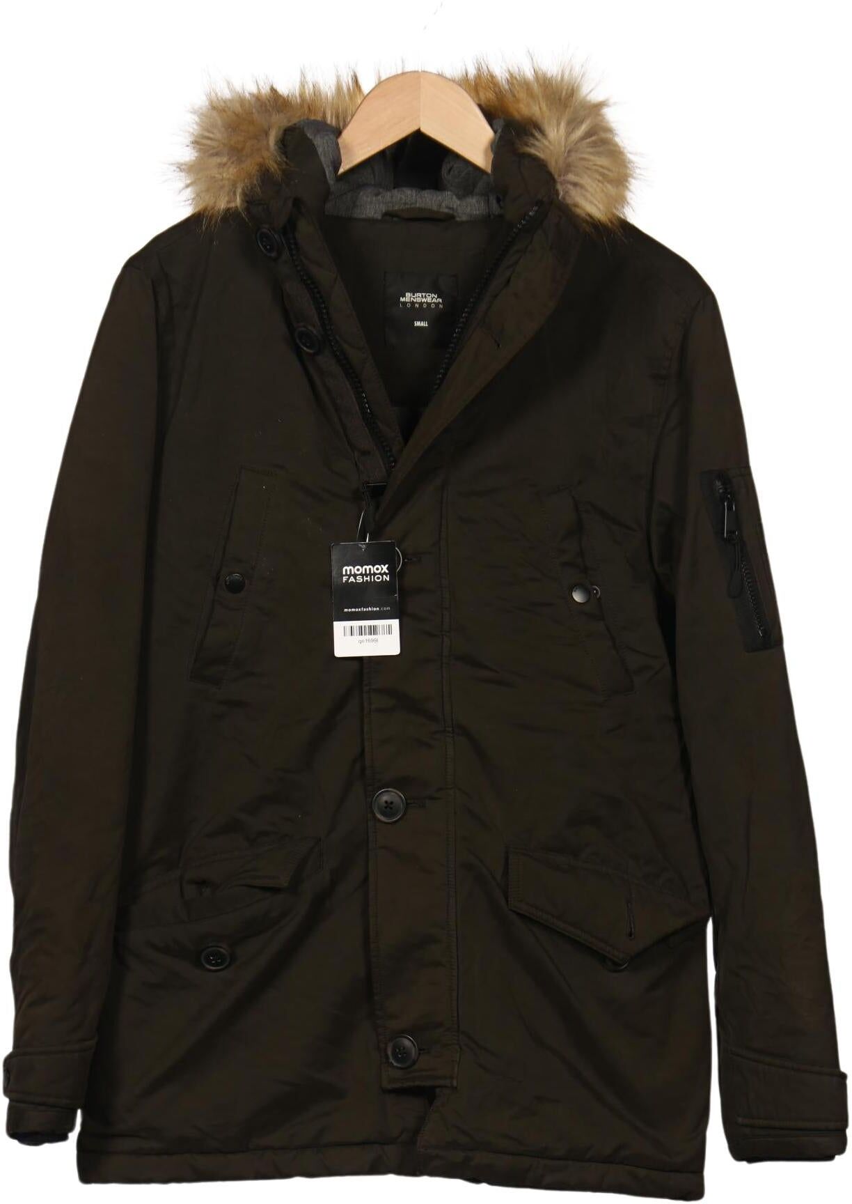 Burton London Burton  London Herren Jacke, Grün, Gr. S, Baumwolle / Synthetik / Elasthan - Second Hand