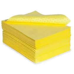 DENSORB Chemikalienbindemittel Vlies Matten, Economy Single, light, 40 x 50 cm, 100 Stück