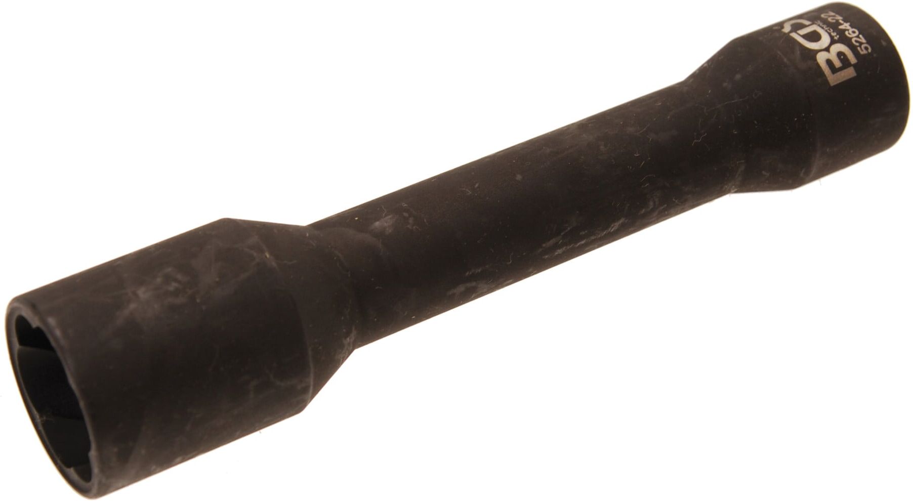 BGS Spiral-Profil-Steckschlüssel-Einsatz / Schraubenausdreher, tief 5264-22, Antrieb Innenvierkant 12,5 mm (1/2"), SW 22 mm ; BGS technic)