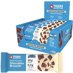 MaxiNutrition Proteinriegel Classic Bar, 16 Riegel, Chocolate Brownie, je 40g, pro Riegel 20g Protein