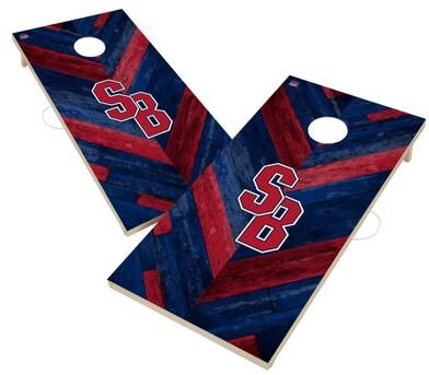 Skip's Garage Stony Brook SUNY Seawolves Cornhole Board Set
