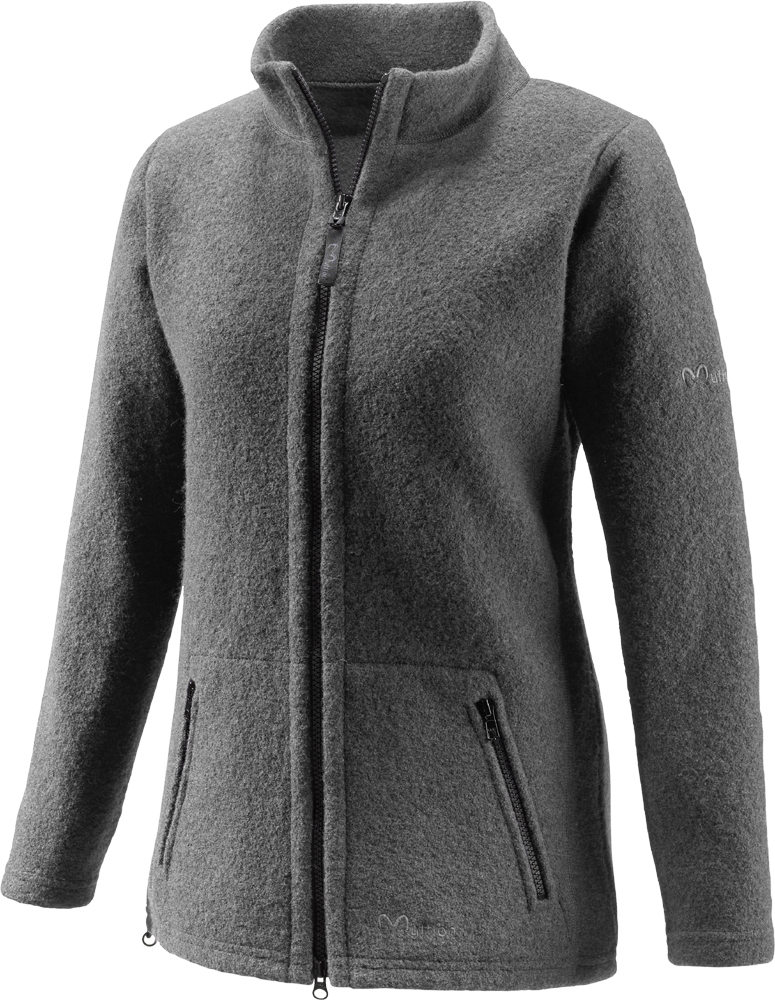 Mufflon Damenjacke Lou aus 100% Wolle, fels, XS, wasserabweisend, windabweisend, temperaturausgleichend