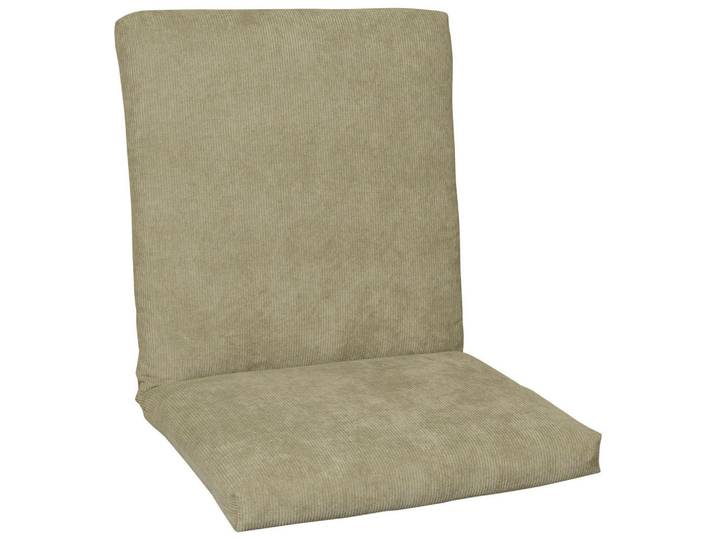 Sesselauflage, Beige, Uni, Füllung: Schaumstoff, Vlies,Schaumstoff, Vlies, 100x9x50 cm, Made in Germany, hochwertige Qualität, Gartenmöbel, Gartenpolster & Auflagen, Sesselauflagen