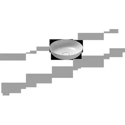 KALDEWEI MIENA Waschtisch-Schale 3181, rund, ohne Überlauf, Durchmesser 380mm, 909406003001, Farbe: Alpinweiß mit Perl-Effekt