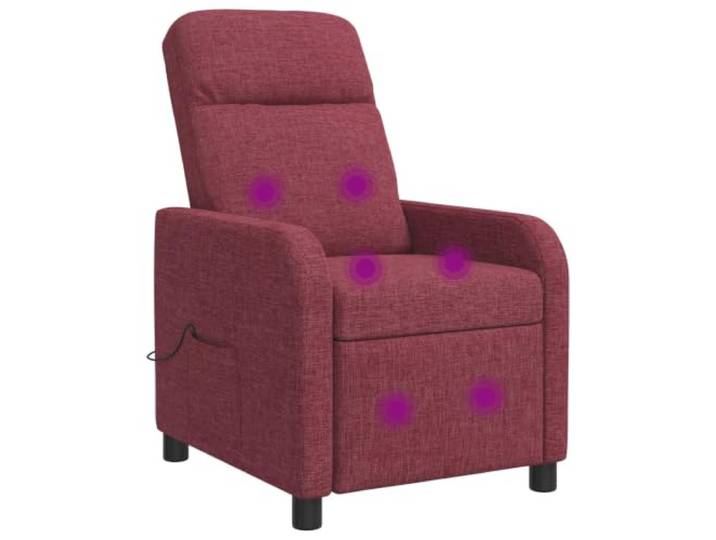 YUTAASU Massage Relaxsessel Wine Red Fabric Adjustable 115-160 Degree, Sturdy Metal Wood Frame, Easy Clean Polyester, Living Room