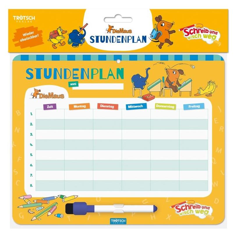Magni Stundenplan Die Maus mit Stift abwischbar (42582505)