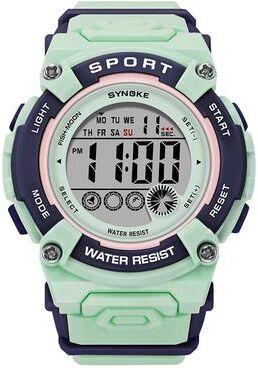 Everyday Crate SYNOKE 9810 Digital Sports Watch Waterproof LED Student Watch With Luminous Display matcha Green