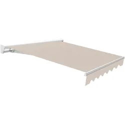 Wasabi - Außenrollmarkise 4x2,5 Sand Polyester – Halbkassette