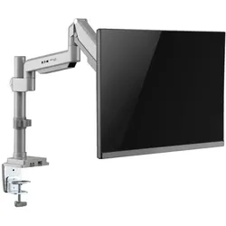 Eaton Single-Display Flex-Arm Desktop Clamp for 13inch to 34inch Displays - USB and Audio (Tisch, 32", 9 kg), Monitor Halterung, Silber