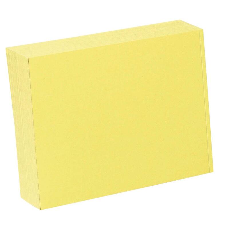 neutral Karteikarten DIN A7 blanko gelb 100110259222935