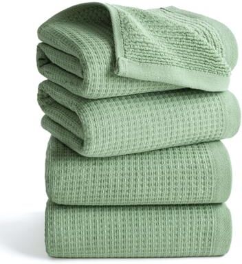 American Soft Linen Luxury Extra Soft 100% Cotton 4 Packed Hand Towels