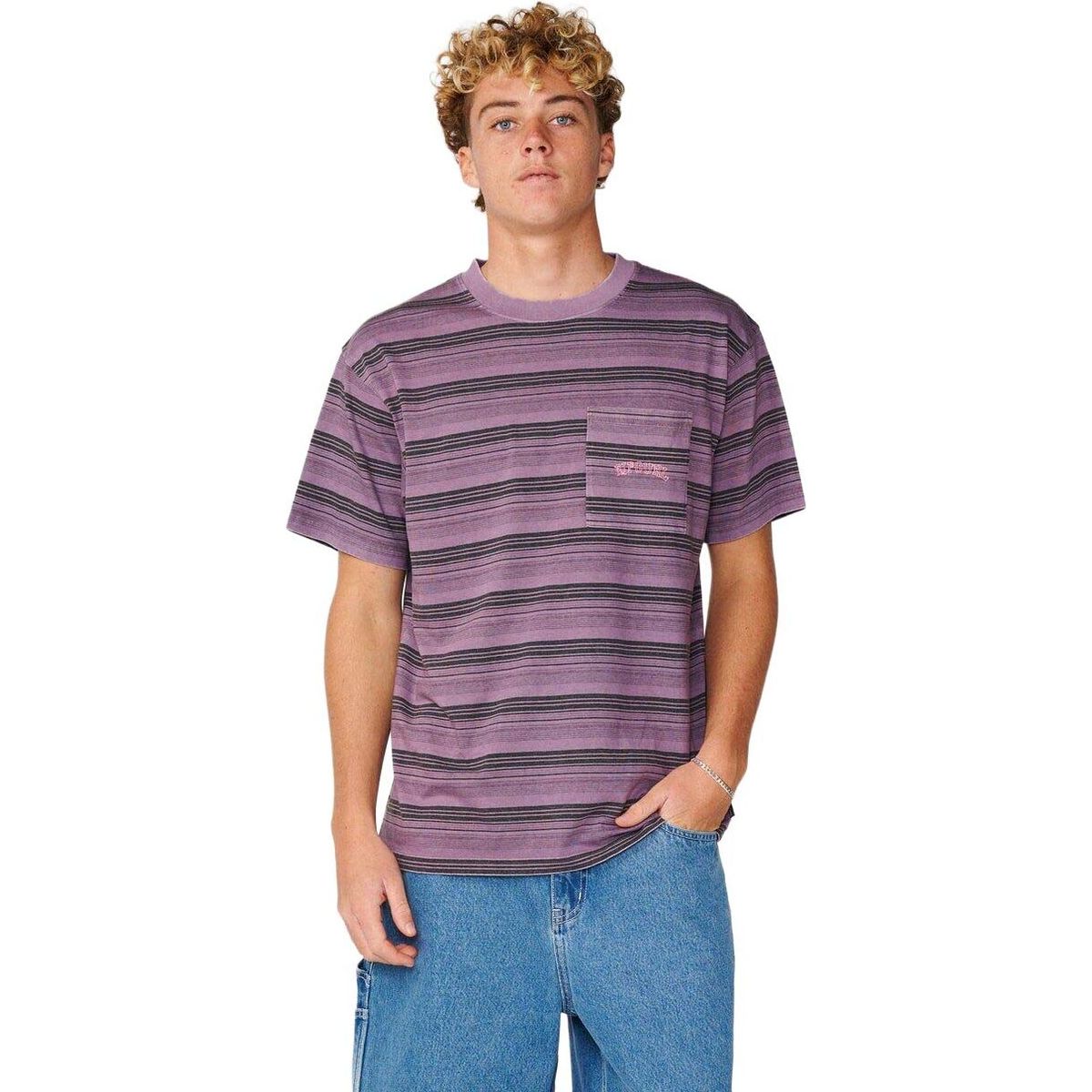 RipCurl Disorder Stripe Tee dusty purple (4775) 2XL 12NMTE-4775-2XL