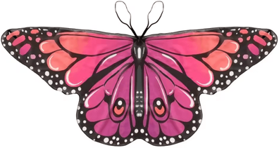 Inspire Curations Butterfly Fairy Wings Cape For Kids Lightweight Pixie Costume Shawl 1