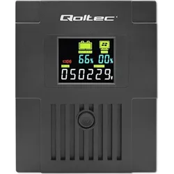 Qoltec Zasilacz awaryjny UPS Monolith 1500VA 900W LCD USB (1500 VA, 900 W, Line-Interaktiv USV), USV