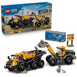 LEGO City 60494 Kipplaster und Schaufellader Bausatz, Mehrfarbig