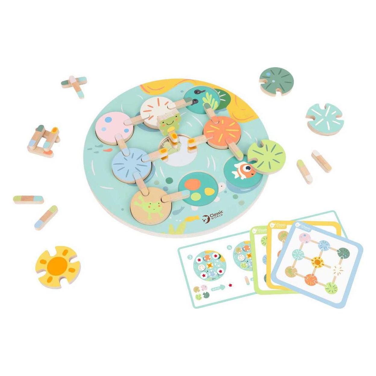 Classic World Klassisches Welt-Holzbrettspiel Seerose (022562)