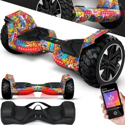 KESSER® Hoverboard 8,5 Zoll 800 mit Bluetooth Lautsprecher, LED Licht, Kinder Sicherheitsmodus, Dual Motor, Smart Elektro Self Balance Board Hover E-Scooter