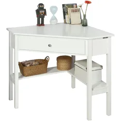 SoBuy, Schreibtisch, Eckschreibtisch (76 x 76 x 76 cm)