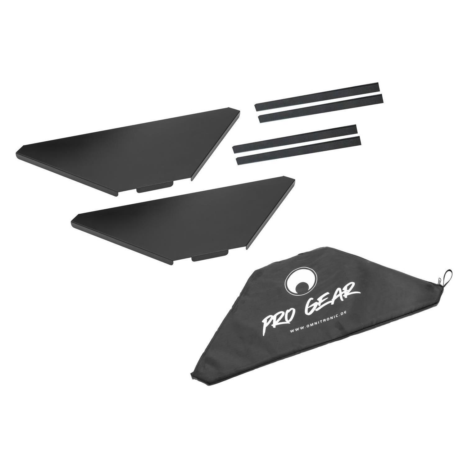 Omnitronic Eckplatten inkl. Tasche für Mobile DJ Stand (32000028)