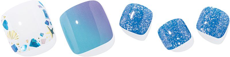 ohora Semi Cured Gel Pedicure Strips P Beach Dive Autocollants pour ongles pieds teinte PD-183 1 pcs