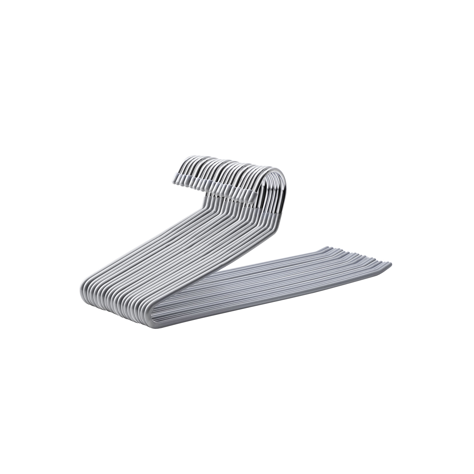 SONGMICS Offene Hosenbügel 20 Stück Grau CRI04G-20