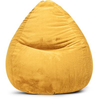 Sitzsack MAGMA HEIMTEX "Beanbag SOFTY XXL", gelb (senf), B:130cm, Bezug: 100% Polyester, Sitzsäcke, Sitzsack