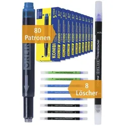 ONLINE Tintenpatronen und Tintenkiller-Set blau blau