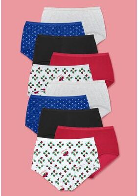 Plus Size Women's Full Coverage Cotton Brief 10-Pack by Comfort Choice in Geo Dot Pack (Size 10) Underwear