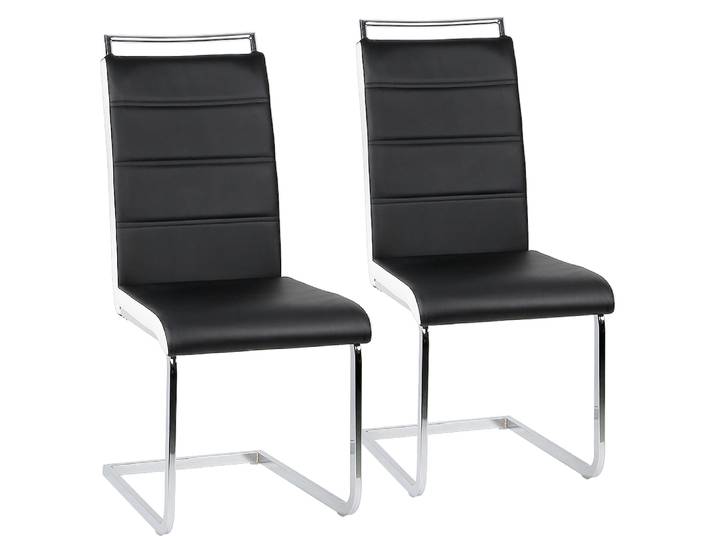 Lot de 2 Chaises de Salle à Manger, Chaise de Cuisine en Porte-à-faux, Chaises Modernes, Rembourrées, Chaises de Table à Manger, Chaise de Visiteur