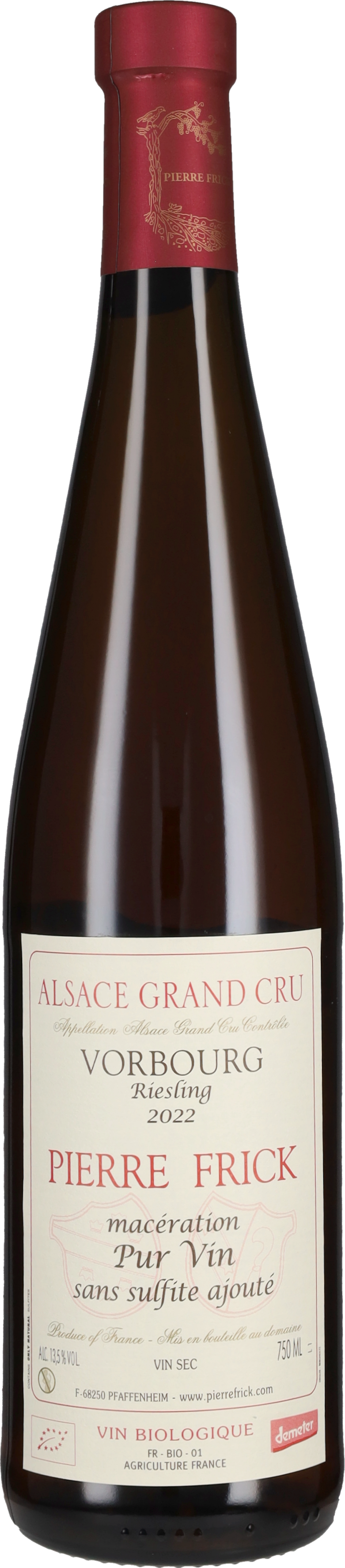 Frick Pierre Riesling Grand Cru 'Vorbourg Maceration' Pierre Frick 2022