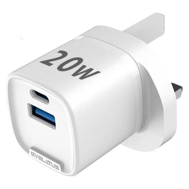 Evelatus Other Phone Accessory QuickVolt Adapter20W UK/HK White (20 W) (EVELATUS)