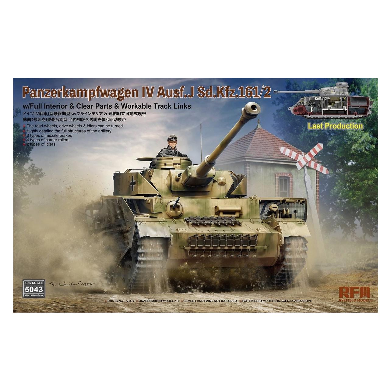 Rye Field Model Pz.Kpfw. IV Ausf. J Last Production w/full interior (5043)