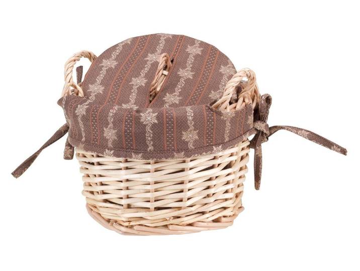 Aufbewahrungskorb NOUVEL Kartoffelkorb Sennenlook Bra , braun, B:23cm H:19cm T:23cm, Naturfasern, Aufbewahrungsboxen, Aufbewahrungskorb