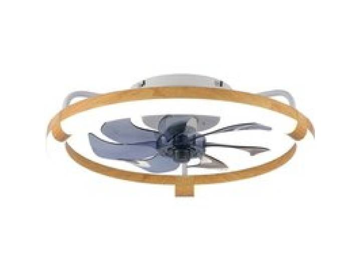 Plafonnier ventilateur 50 cm avec lumière LED extra plat télécommande 6 vitesses éclairage dimmable pour chambre et salonAspect