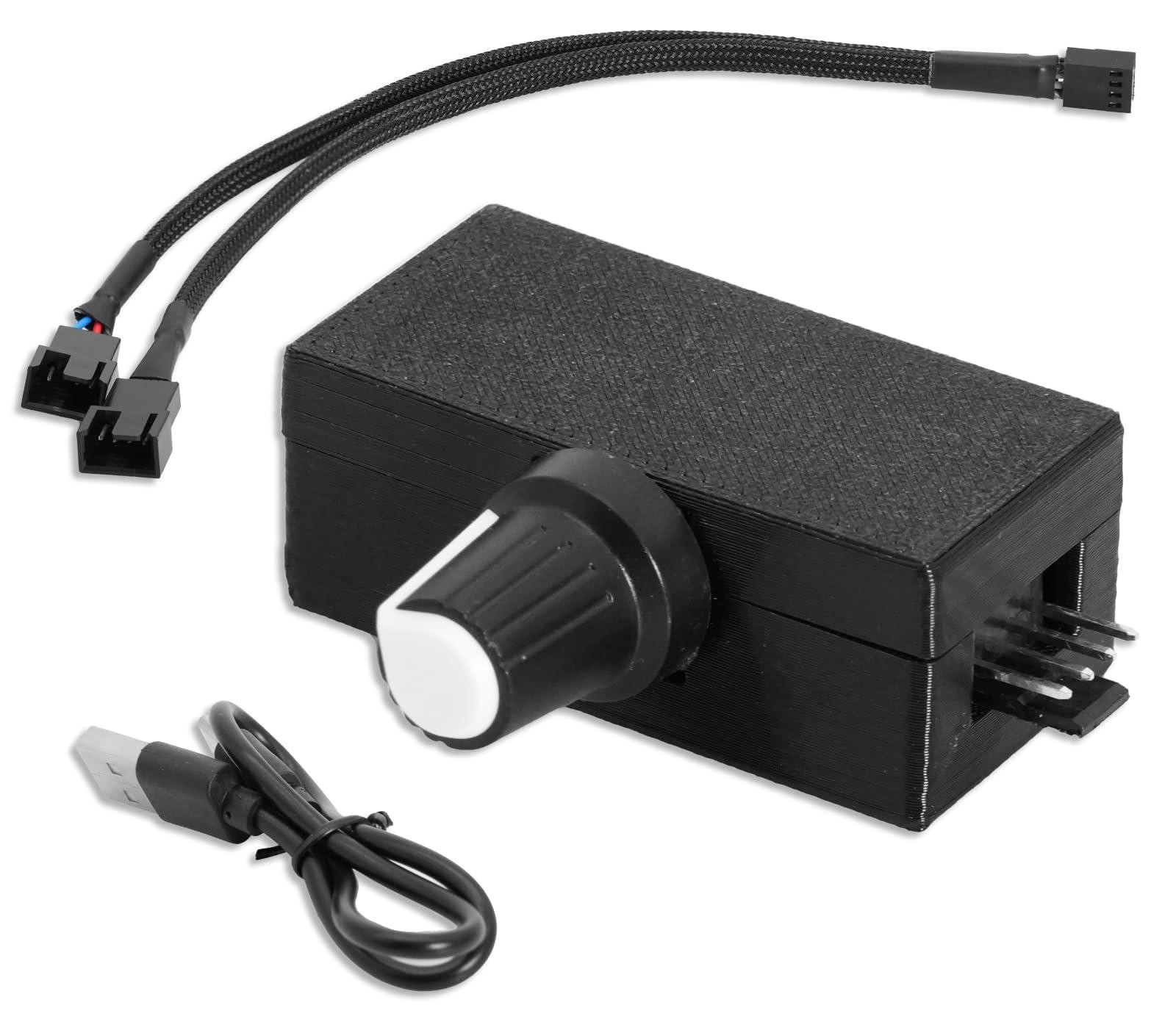 PWM toerentalregelaar voor 4-pins ventilatoren met USB Type-C voeding