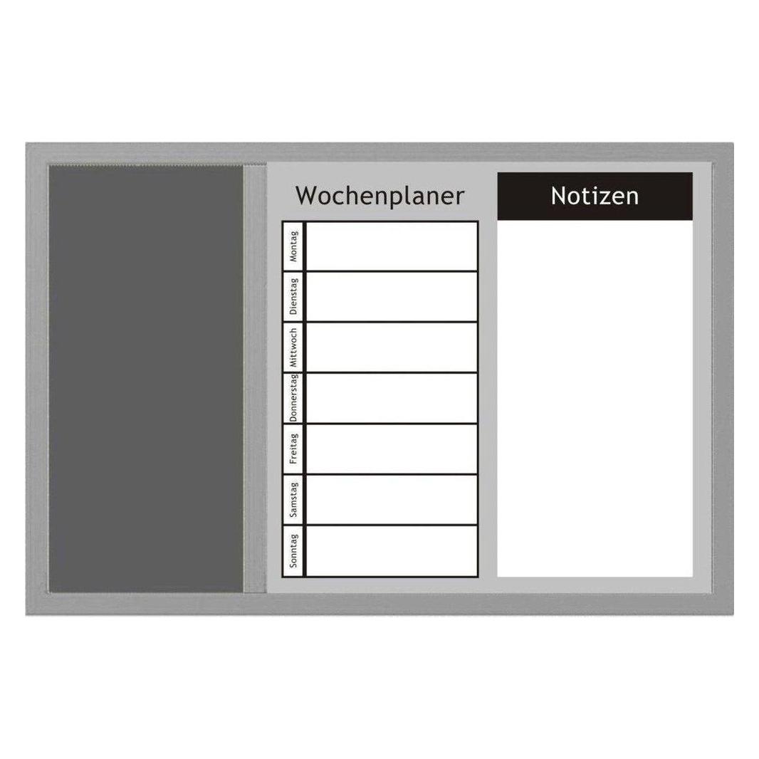 Zeller Present Kombitafel (Magnettafel, Pinnwand, Whiteboard, Wochenplaner, 60 x 40 cm) (11553)