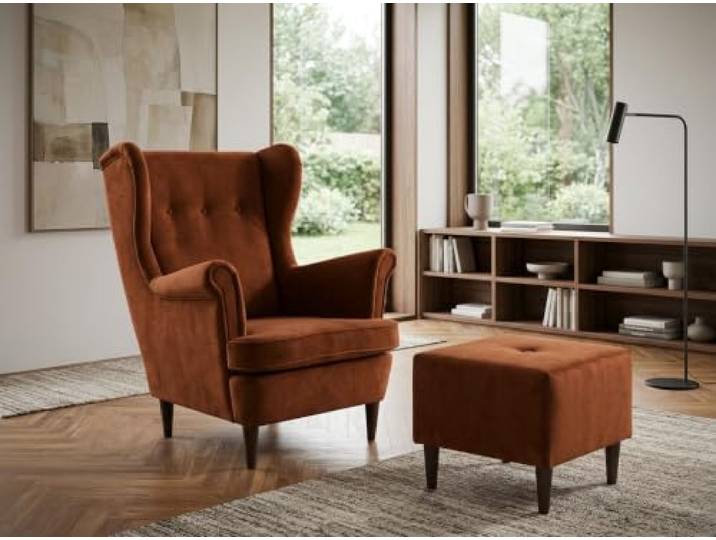 Family Meble Ohrensessel mit Fußhocker Ari Aura – Variante 7