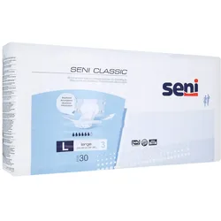 Seni Classic Large Inkontinenzwindeln Unisex, 100 - 150 cm, 2500 ml 30 St
