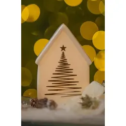 Haus Marolla Baum 13cm LED cremeweiß